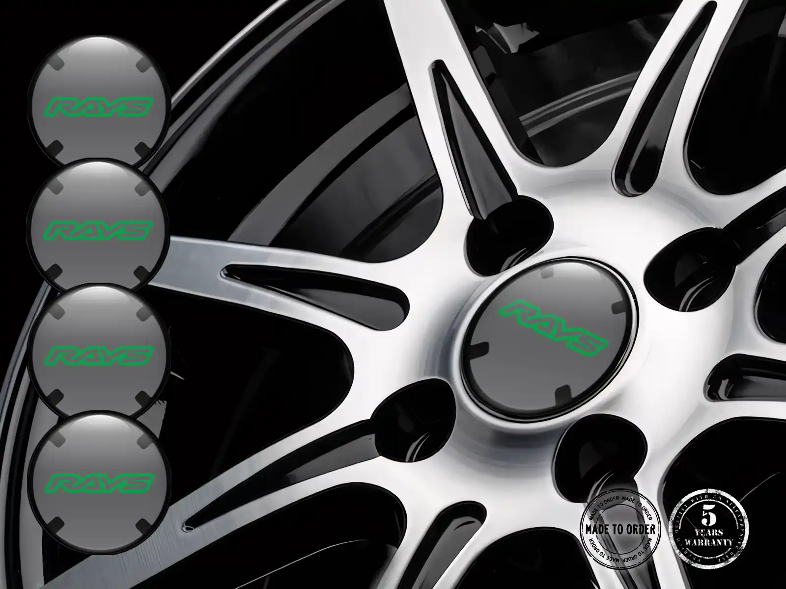 Rays Radplaketten Logo Individuelle Dome-Sticker